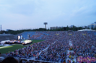 View of the stadium