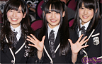 SKE48 左から大矢真那・木崎ゆりあ・平田璃香子