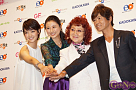 左から剛力彩芽・菊川怜・野沢雅子・古谷徹