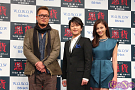 左から権野元監督・及川光博・黒木メイサ
