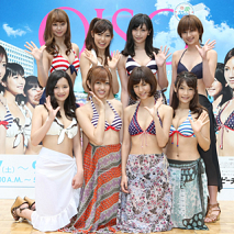 大磯ロングビーチキャンペーンガールに就任したアイドリング!!!のメンバー ※写真提供 ポニーキャニオン