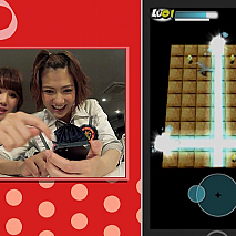 アプリを審査中 (左から)鈴木まりや、宮澤佐江