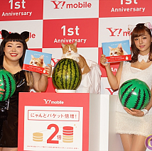 ワイモバイル1周年記念ふてニャン写真集発表会より