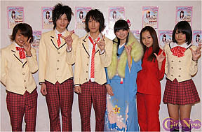 左から渡辺友裕・安倍龍太郎・大島崚・小川真奈・橋本愛奈・秋山ゆりか