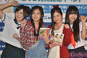 左から高木古都・清水富美加・川島麗惟・大谷澪