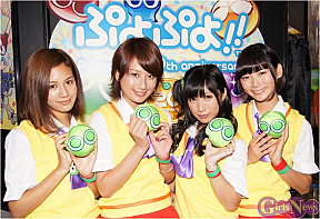 ぷよぷよアイドリング!!!　左から遠藤舞・河村唯・長野せりな・朝日奈央