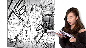 月刊コミック雑誌「ヒーローズ」の「銀のケルベロス」第5話を朗読する板野友美