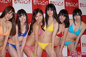 日テレジェニック2012 左から柴小聖・船岡咲・桜子・栗田恵美・今野杏南・白河優菜