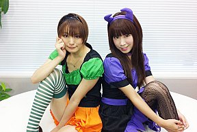 井澤詩織(左) アフィリア・サーガ・イースト ミク(右)