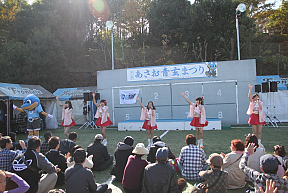 「あさお青玄まつり」川崎純情小町☆ステージにふろん太が飛び入り参加！より