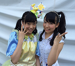 左から伊藤千由李(チームしゃちほこ)・伊藤千咲美(GEM)