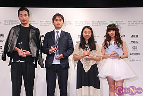 左から松井征心・畝森泰行・はしもとみお・春奈るな