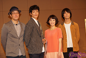 左からウォーリー木下・渡部豪太・皆本麻帆・トクマルシューゴ