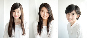 左から上西星来、高嶋菜七、脇あかり