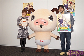 松本梨香(左)・べんぴねこ監督(右)