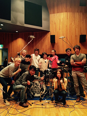 片平里菜 レコ―ディング風景