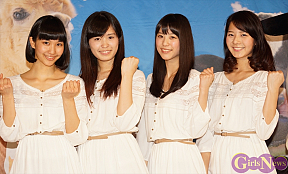 マザー牧場2015イメージガール 左から花影香音・山川未菜・溝口恵・星名利華