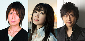 左から神谷浩史・水樹奈々・中村悠一
