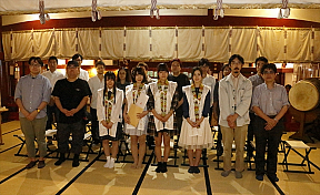 アニメ「温泉幼精ハコネちゃん」成功祈願の様子 ※提供写真