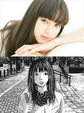 中条あやみ(上)、樫村一期(下)