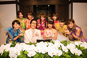 結婚披露宴に駆けつけたアップアップガールズ（仮）