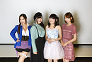 （左から） たかはし智秋・鈴木このみ・田村ゆかり・芹澤優
