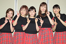 モーニング娘。初期メンバー。（左から）福田明日香、中澤裕子、安倍なつみ、飯田圭織、石黒彩