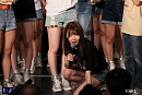 SKE48劇場での発表の瞬間の谷 真理佳さん。