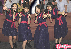 「東京女子流 CONCERT*07『10年目のはじまり』」一夜限りのプレミアム上映会&トークショーより。(左から)山邉未夢、新井ひとみ、中江友梨、庄司芽生