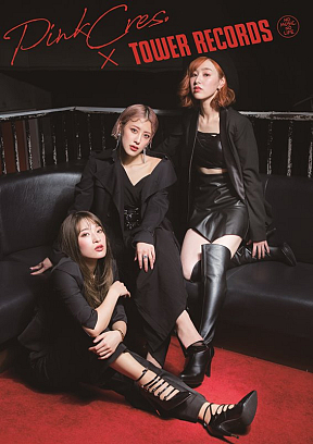 『PINK CRES.×TOWER RECORDS GO AROUND TOUR “Roulette”』ポスター