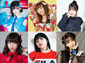 （上段左から）アンスリューム ／ 月埜ヒスイ 、転校少女* ／ 松井さやか 、FES☆TIVE ／ 土光瑠璃子 　（下段左から）Lily of the valley ／ 宮丸くるみ 、lyrical school ／ yuu、LinQ ／ 金子みゆ