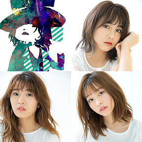 櫻井紗季（右上）、高嶋菜七（左下）、橘二葉（右下）