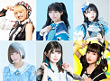 （上段左から）アップアップガールズ(仮) 工藤 菫、SOL こはる、ナナランド　峰島こまき、（下段左から）なんキニ！　小野寺綾音（※初水着）、//ネコプラ// 碧島ゆりな、バンドじゃないもん！MAXX NAKAYOSHI 甘夏ゆず