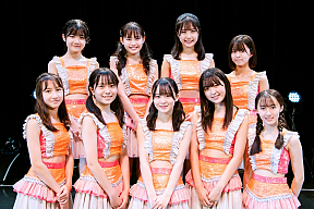 ハロプロ研修生（上段左から）川嶋美楓、後藤花、下井谷幸穂、上村麗菜 （下段左から）松原ユリヤ、小野田華凜、橋田歩果、村越彩菜、植村葉純