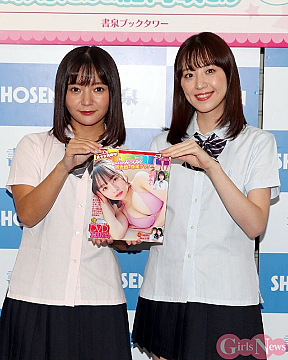 西永彩奈(左)、船岡咲