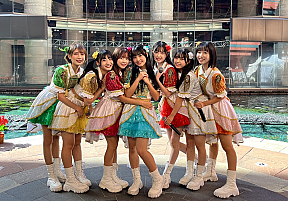 LinQ （左から）海月らな、黒田れい、髙木悠未、有村南海、森斗咲羽、華山あかり、大空莉子