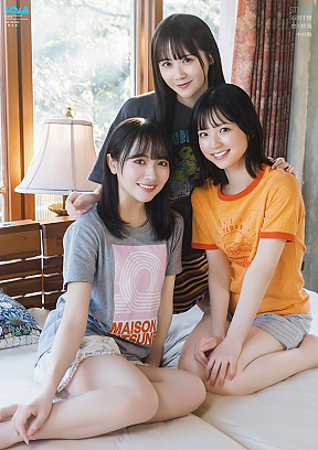 【限定版オリジナル両面超BIGポスター(743mm×526mm)】 石田千穂・曽川咲葵・中村舞(STU48)