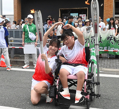 「愛知・名古屋2026 アジア競技大会」聖火ランナーの模様