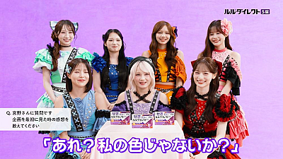 撮影後のインタビュー