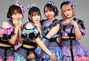 SKE48 (左から)井上瑠夏、河村優愛、森本くるみ、佐藤佳穂