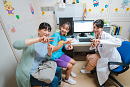 渡辺梓、新倉聖菜、北原里英